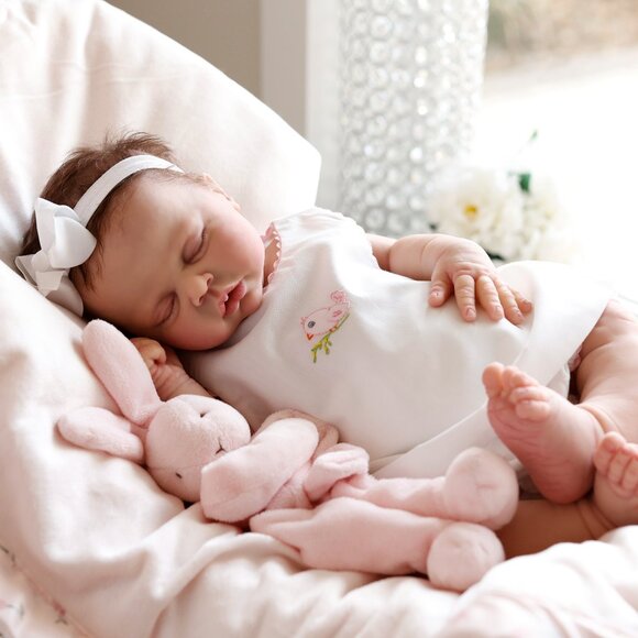 White and Pink Diaper Set Ric Rac Trim Hand Embroidery NWT - Picture 4 of 9